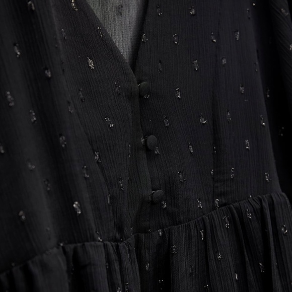 Zara dotted mesh mini dress - Picture 3 of 11